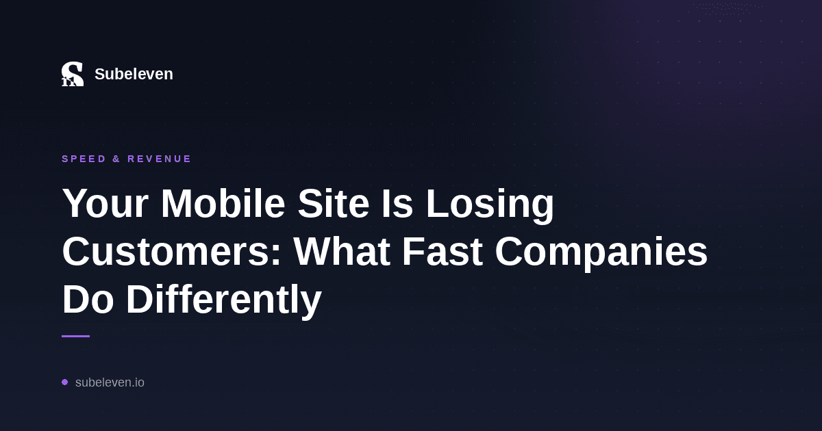 A person on a phone looking at a slow-loading business website on a mobile network